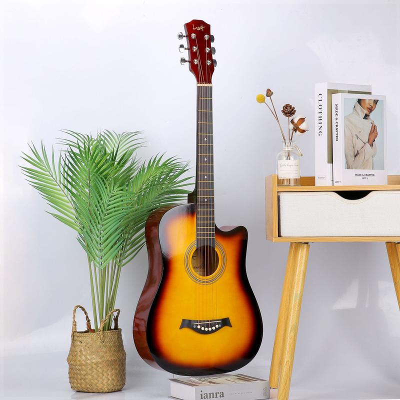 Product Introduction of Guitar Wholesale Beginner Guitar 38-Inch Wooden Guitar Folk Practice Male and Female Adult Student Guitar Musical Instrument 11