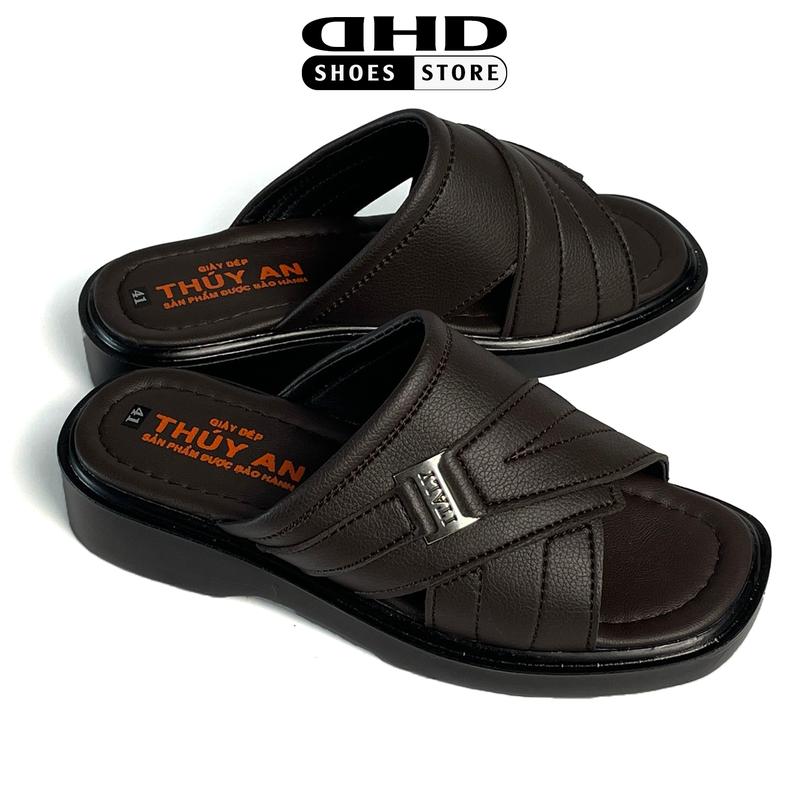 Dép Nam Hồng Hạnh Dép nam đẹp dép quay ngang cao cấp DH10 dép nam cao cấp gia công chắc chắn Đế Bằng