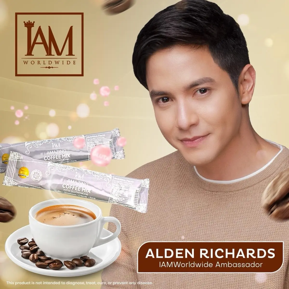 amazing coffee mix with glutathione IAM Amazing Coffee mix with Glutathione Beverage (10 sachet) Natural Drink  Natural Drink powder