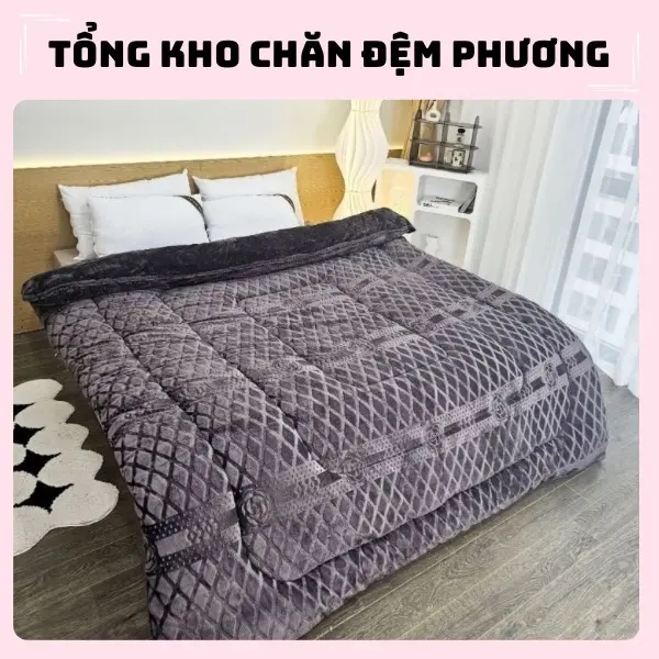 Chăn lông thỏ CoCo chuẩn hàng loại nhập, cao cấp 4kg, giữ ấm cực tốt chăncoco