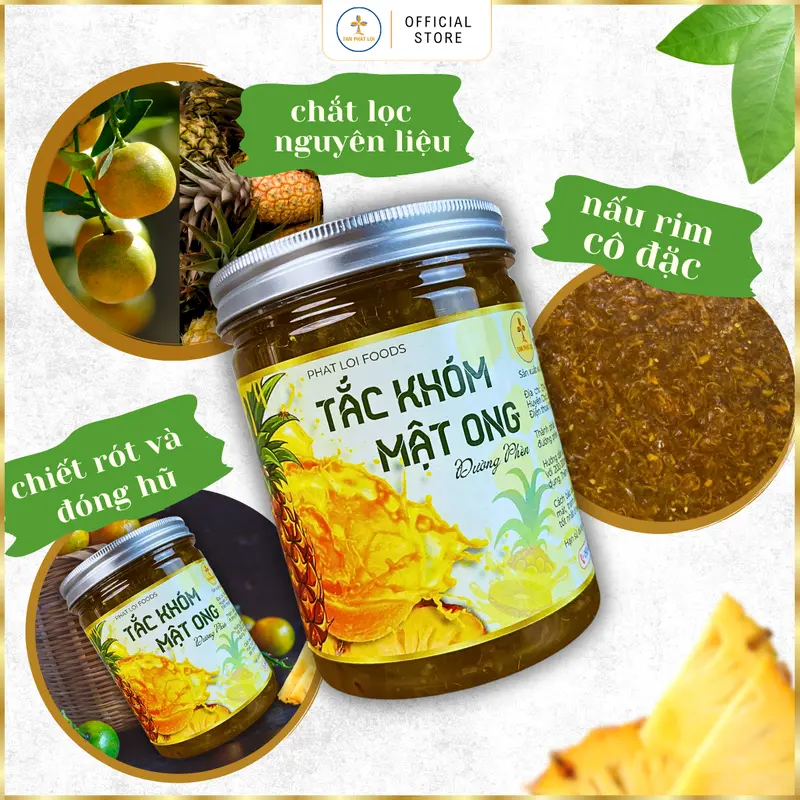 [600gram] TẮC KHÓM MẬT ONG ĐƯỜNG PHÈN - PHAT LOI FOODS - Nguyên liệu tự nhiên, hỗ trợ giảm ho và đau họng 3
