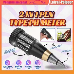 Alat Penggukur Tanah 2 in 1 Pen Type PH Meter Soil Analyzer Tester Meter Alat Ukur PH Tanah pengukur
