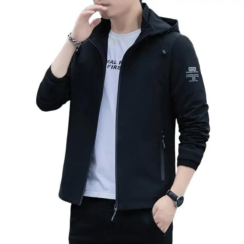 Áo Khoác Chống Thấm Nước Và Chống Gió Cho Nam, Áo Khoác Bomber Thường Ngày, Quần Áo Dáng Rộng, Áo, 5XL, Mùa Xuân Và Mùa Thu Menswear Jacket