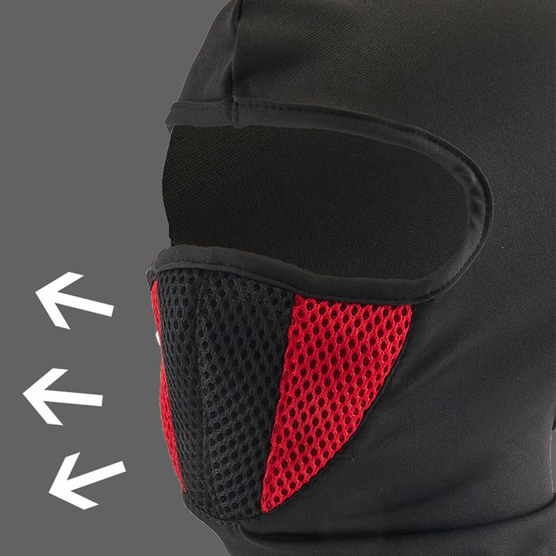 Mặt Nạ Che Kín Mặt Balaclava Đi Xe Máy, Thoáng Khí, OBEEITPL, Đạp Xe Và Thể Thao, Chống Bụi, Chống Gió, Khăn Quàng cổ Quàng Cổ, Kẹp Tóc Mũ Đội Đầu, Thích Hợp Cho Nam Và Nữ, Che Mặt Cổ 5
