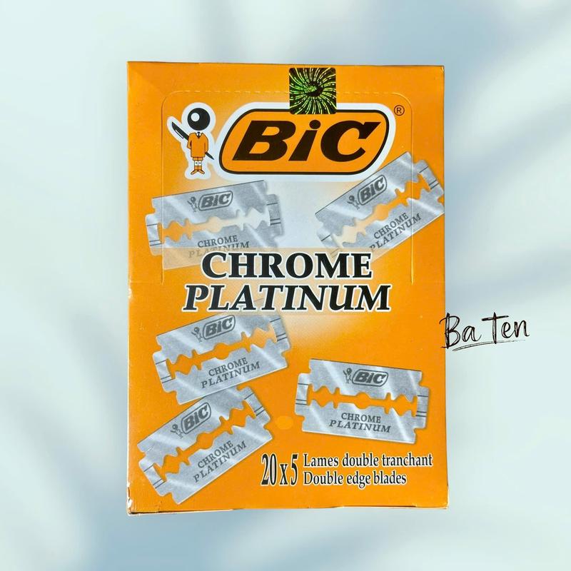  Hộp 100 Lưỡi Lam Bic  chất liệu thép không rỉ siêu bén hộp nhỏ 5 lưỡi hộp lớn 100 lưỡi Cạo Râu Cạo Râu 
