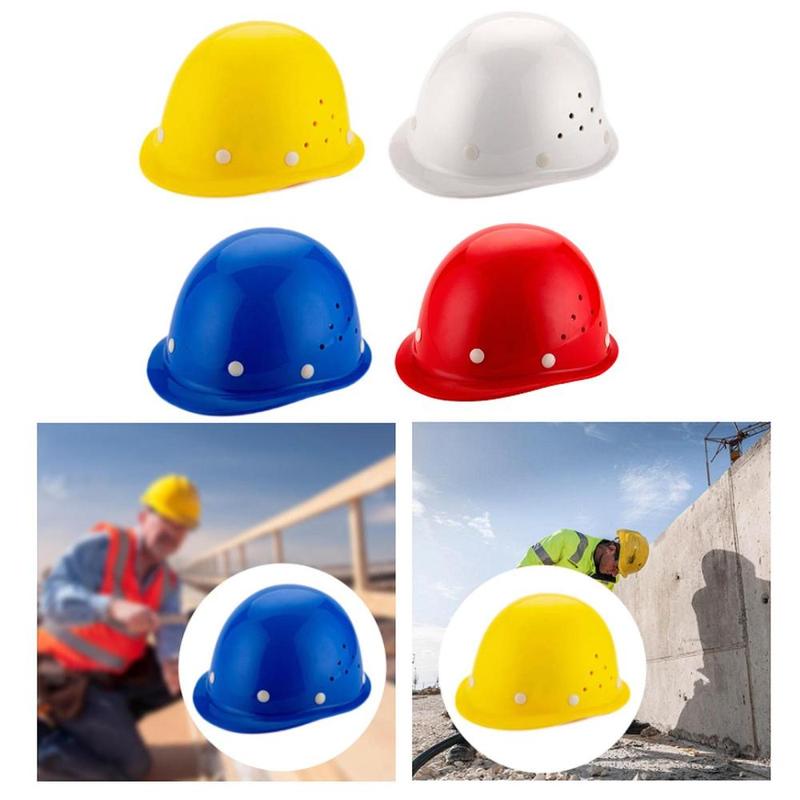 Mũ bảo hiểm cứng, Mũ bảo hiểm cứng có lỗ thông hơi, đệm thoáng khí, lót, Thích hợp cho các công trường ngoài trời, Mũ bảo vệ, có băng đô mồ hôi, Lý Tưởng cho công việc xây dựng 2