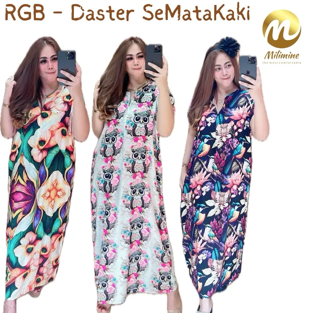 Rgb Daster Busui Friendly Daster Wanita Rayon Lembut Halus Cantik Bahan Adem Nyaman Motif Dress Bumil hits