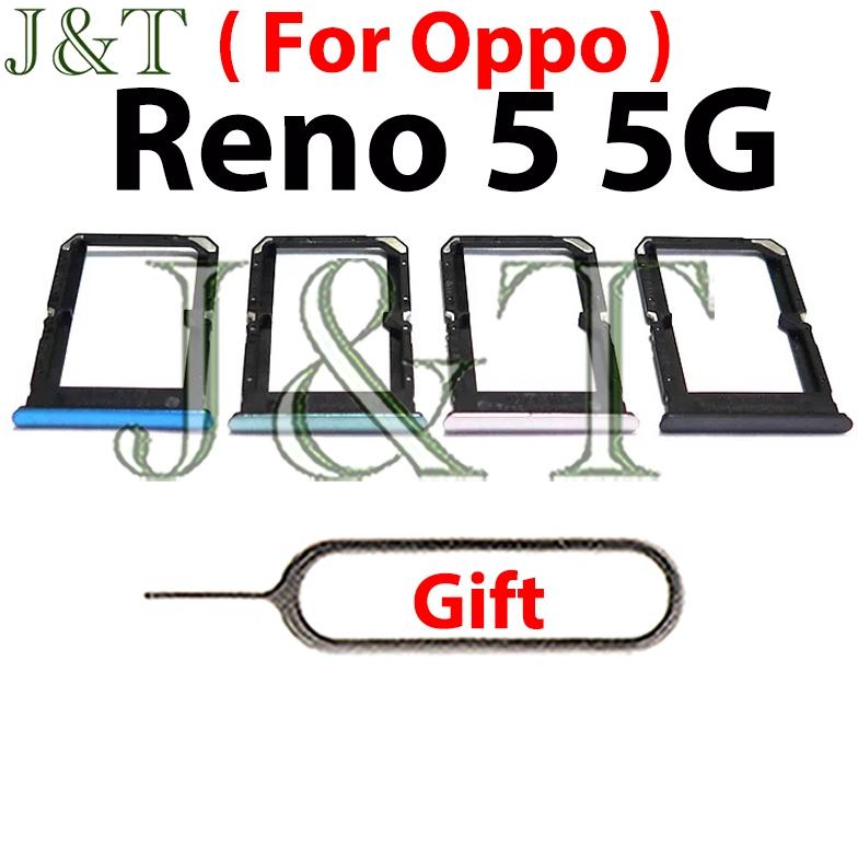 Khay đựng thẻ SIM mới cho OPPO Reno 5 5G, khe cắm thẻ, bộ phận thay thế đã bao…