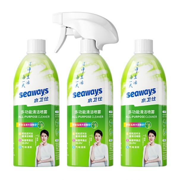 Product Introduction of Pembersih Dapur dan Bilik Mandi, Seaways, Semburan Pembersihan Berasaskan Tumbuhan, Pembersihan Serbaguna, Sesuai untuk Pembersihan Lantai, Pembersih Dapur dan Bilik Mandi Hijau 28