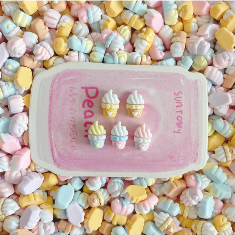 Set charm que kem dễ thương, phụ kiện handmade mini cho đồ chơi slime và móng-Charm Lumi 2