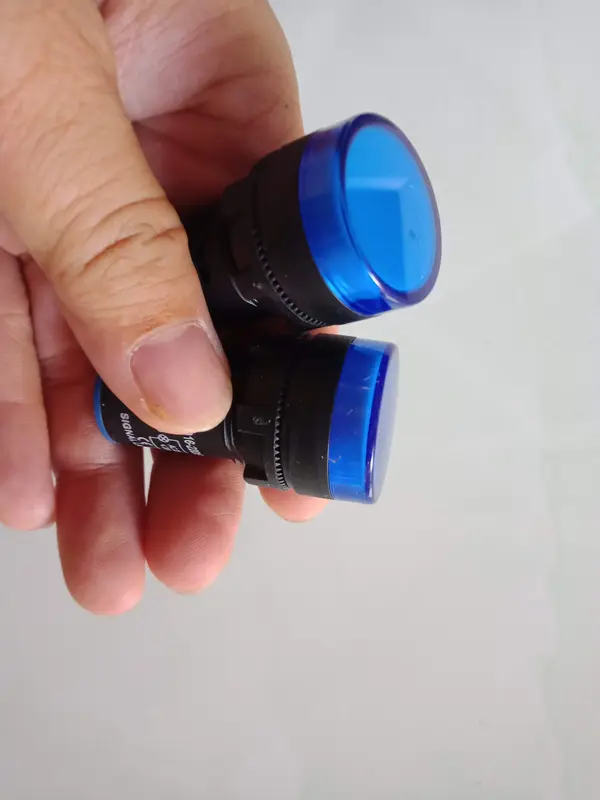 Đèn báo nguồn, báo pha 12V  220V 380V , Phi 22mm, màu Xanh Đỏ Vàng 4