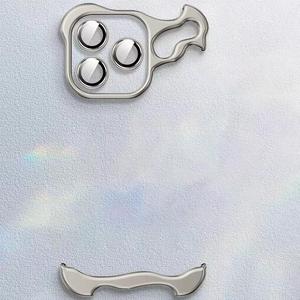 2 in 1 Phone Case with Lens Cover, 1 Set Shockproof Phone Protector Cover & Lens Protective Cap, Phone Accessories Compatible with iPhone 15 Pro & Pro Max