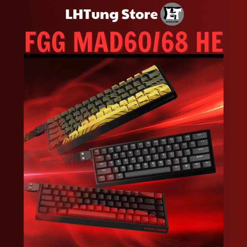 [SẴN GIAO NGAY] Bàn phím cơ gaming MAD60 | MAD68 HE | Rapid Trᶖgger | 1000hz | 8000hz 0