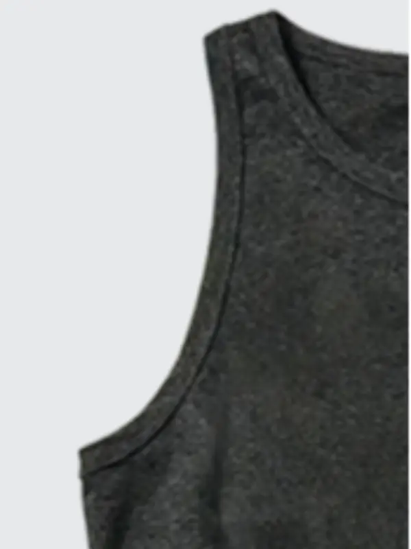 【Plus Size】 Solid Color Tank Top, Casual Sleeveless Round Neck Top for Daily Wear, Women's Plus Clothing for All Seasons 8
