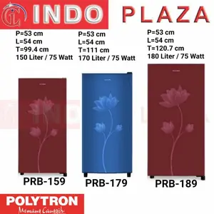 KULKAS POLYTRON 1 Pintu PRB-159 / 179 / 189 - PRB-159