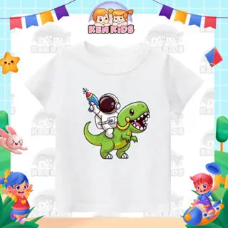 KEN14 KAOS ANAK MOTIF DINO ASTRO Katun Polos Santai Baju Fashion 1