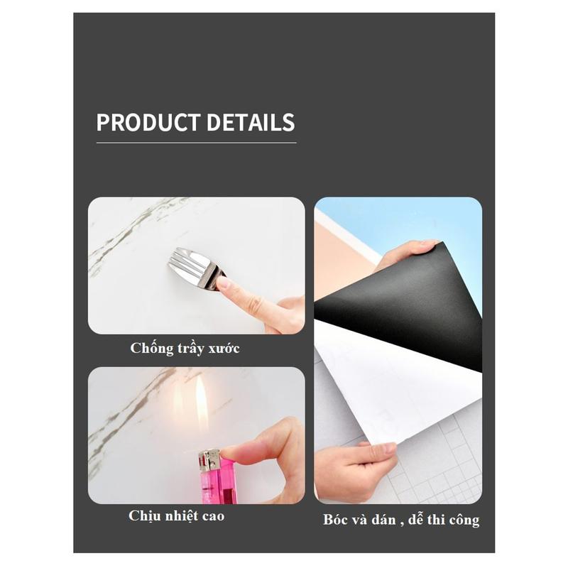 Product Introduction of Xốp dán tường giả đá PVC có sẵn keo mặt sau chống nước chịu nhiệt chống nóng - Combo 10 tấm 30x60 23