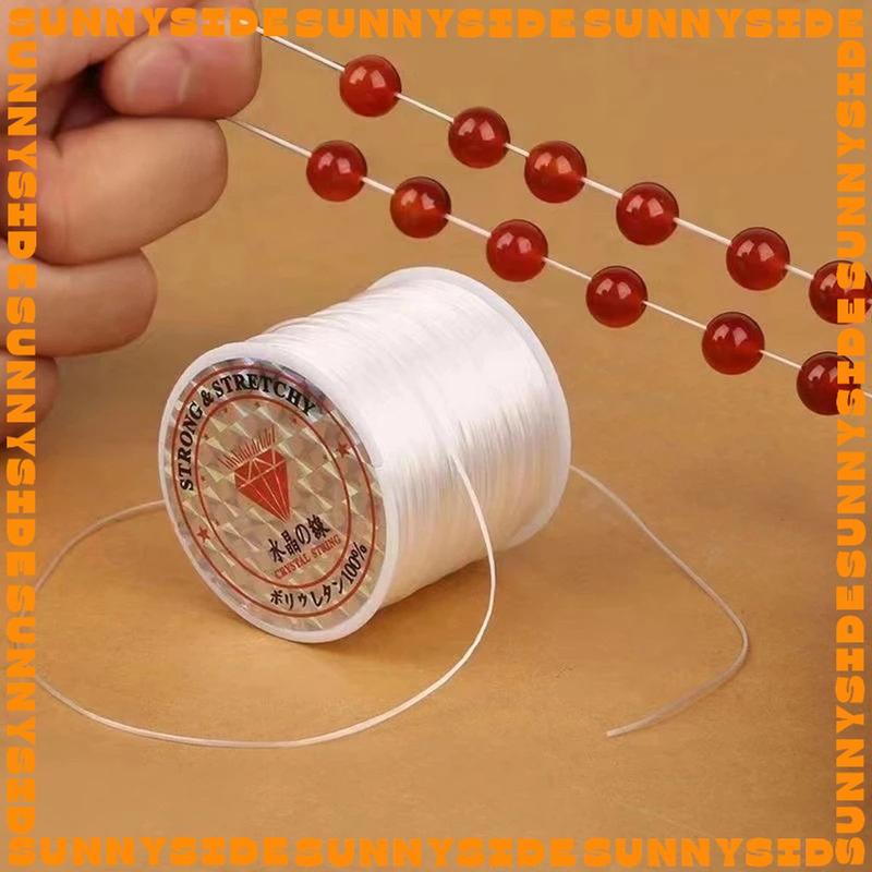 1 Cuộn Dây Cước Lụa Đàn Hồi 50m Dây Thun Lụa Loại 1 Xỏ Chuỗi Hạt Làm Handmade Trang Sức Thắt Vòng Đồ Thủ Công