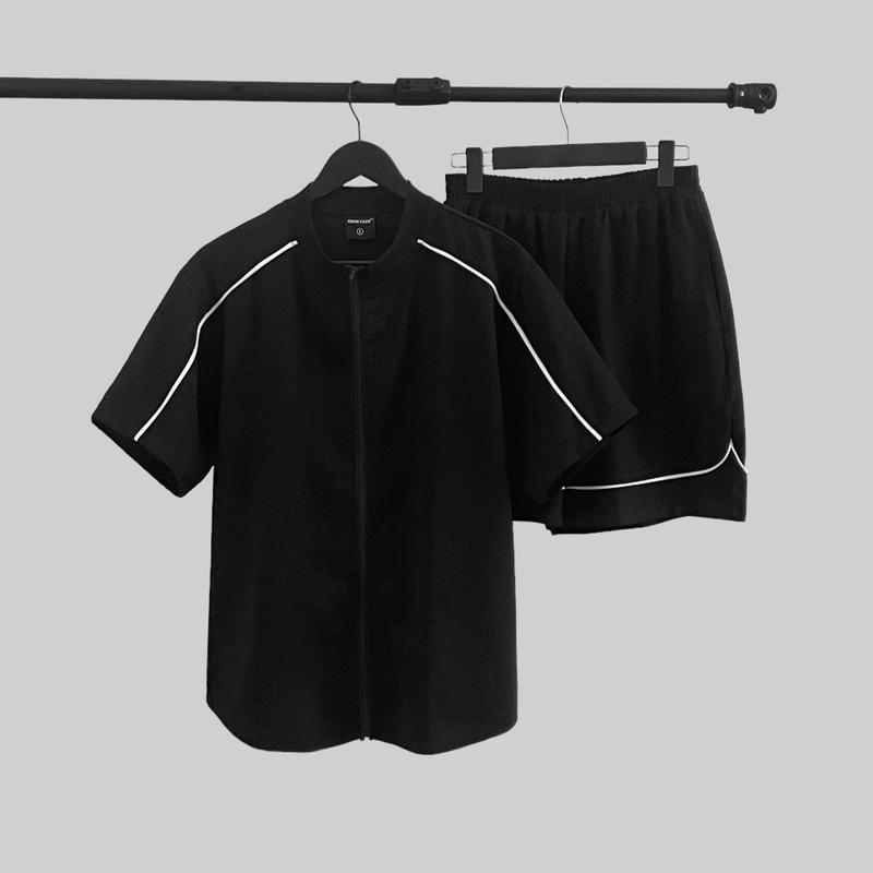 Set bộ Zip Lines ODIN CLUB, Bộ bao gồm 1 quần 1 áo unisex chất liệu chéo biên 2