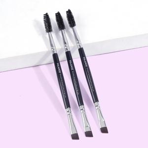 MAANGE Brocha para cejas de doble punta, Brocha para cejas angular profesional, Brocha difuminadora para pestañas, Brochas de maquillaje para belleza, Herramienta de brocha de maquillaje, Maquillaje de verano