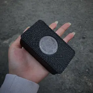 Leather Sleeve Case Full Engrave Aztec M200 Hitam Kerajinan