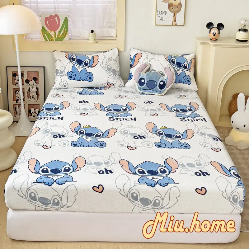 Bộ Ga Gối 3 Món Poly Cotton M2/M4M6/M8 Drap Giường, Ga Trải Giường + 2 Vỏ Gối Nằm Bốn Mùa - Miu Home