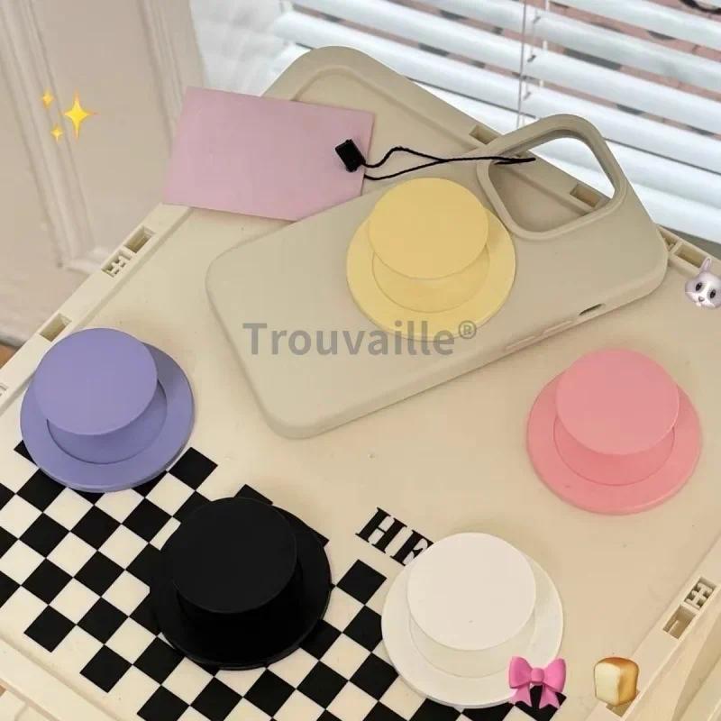 Trouvaille Solid Candy Color Magsafe Phone Grip Tok Griptoks Cellphone Bracket Mobile Stand Holder Cute for Girls Finger Ring 1