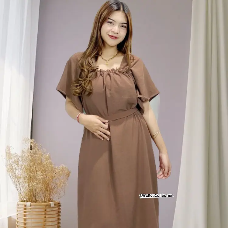 [Dirabali Collection] Dress Maudy Airflow Bali Dress Wanita Adem Bahan Rayon