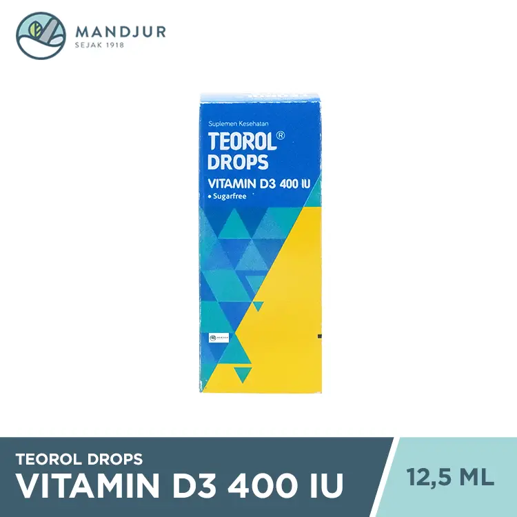 Teorol Drops Vitamin D3 400 IU - Suplemen Vitamin D - Shop | Tokopedia