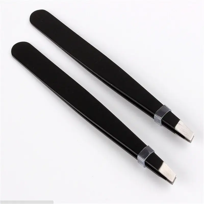 Professional Eyebrow Tweezer Slanted Hair Beauty Woman Beauty Makeup Black Hot