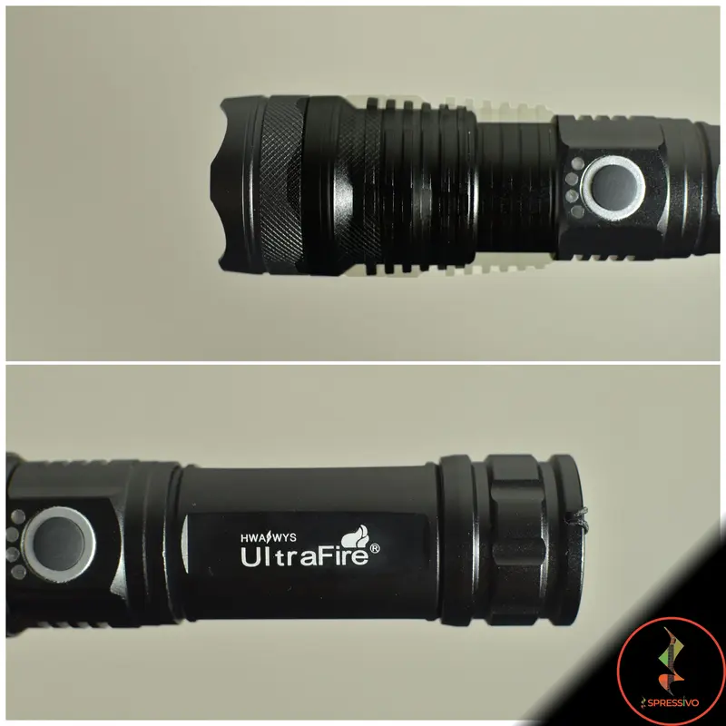 Senter LED XHP 50 ultrafire Usb-C Cree Compact baterai 18650 / 26650 rechargeable 2