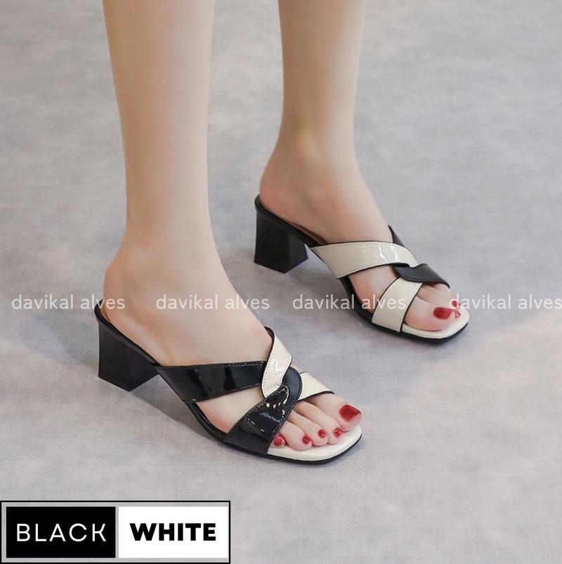 Product Introduction of Sandal heels wanita terbaru korea fashion 5 cm kekinian Hak Setengah (3-5 cm) 4