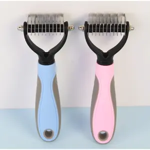 ALFAMEGA SISIR SHEDDING MOTIF 21 - Sisir Bulu Hewan Kucing Anjing Pengangkat Bulu Rontok Pet Grooming Hair Remover