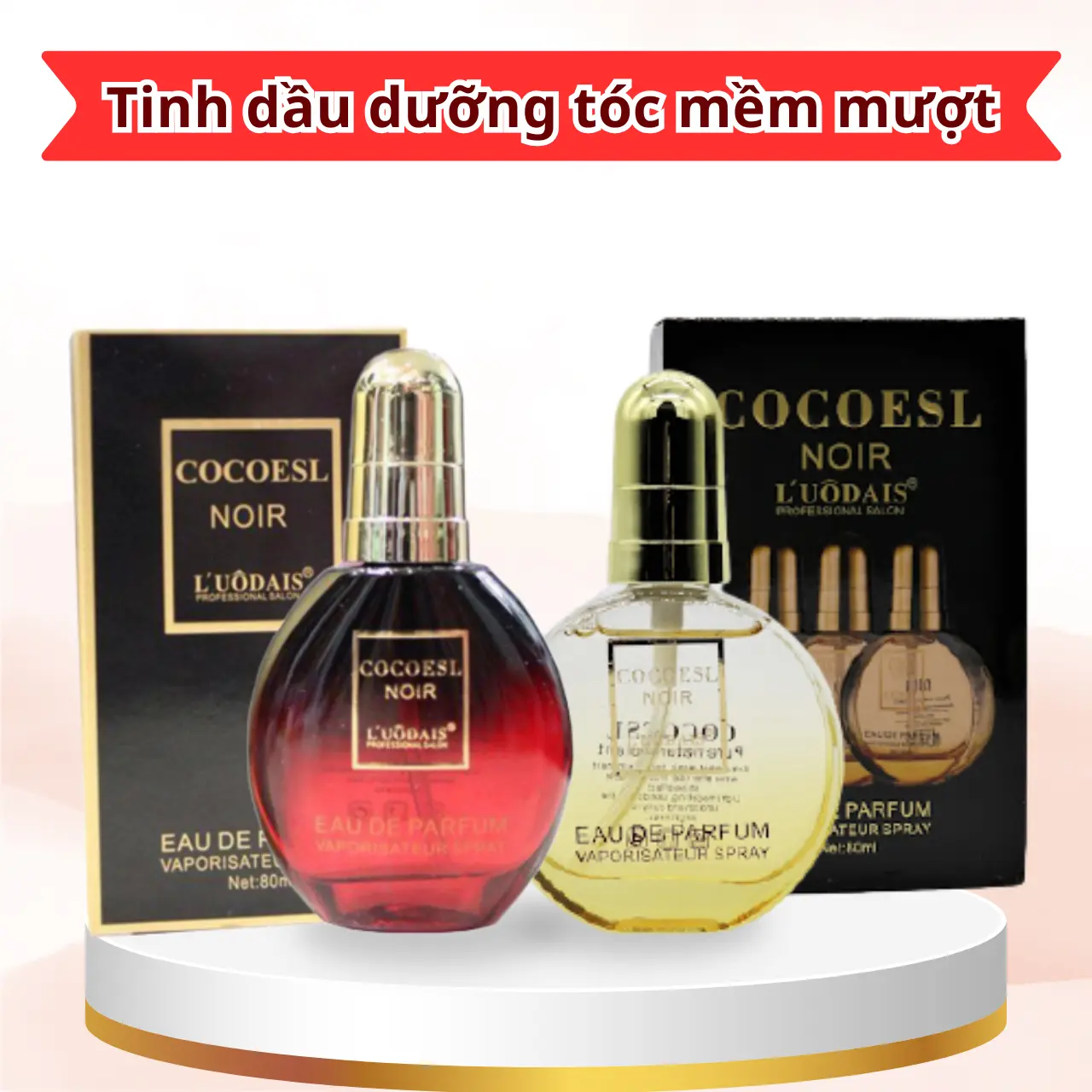 TINH DẦU DƯỠNG TÓC SERUM 80ML DƯỠNG TÓC UỐN LUODAIS HƯƠNG NƯỚC HOA