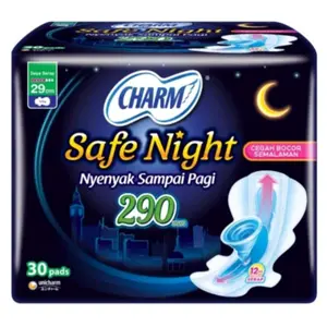 charm pembalut safe night 29cm isi 30 pads,