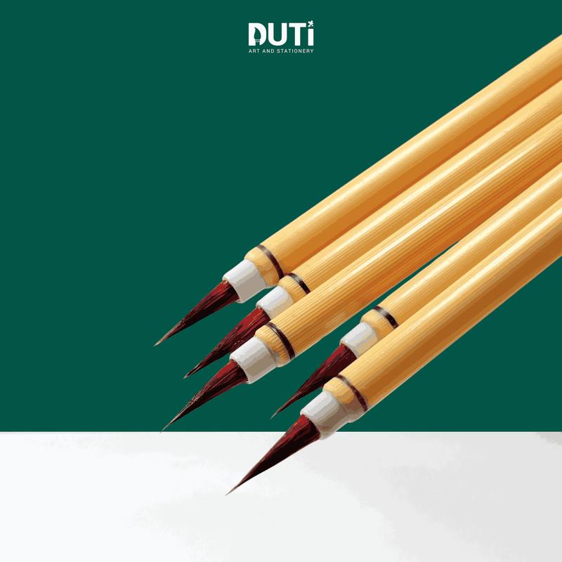 Cọ vẽ thư pháp Tiểu Hồng Mao lông thỏ bản đẹp ngậm nước tốt - Họa Cụ DUTi