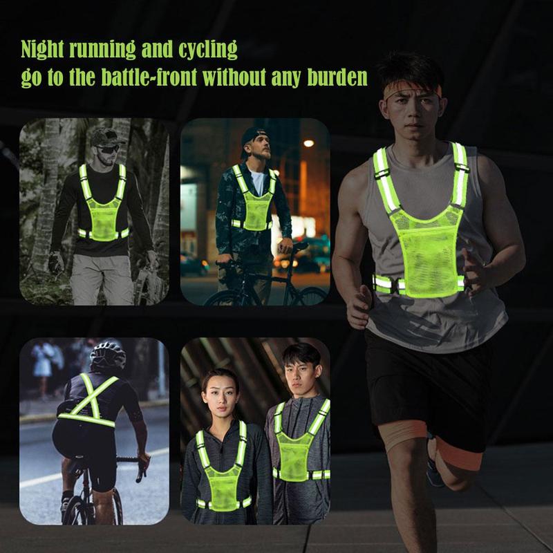 Product Introduction of Adjustable Reflective Safety Belt Vest Fluorescent Green / Orange Night Visibility For Outdoor Sports 21