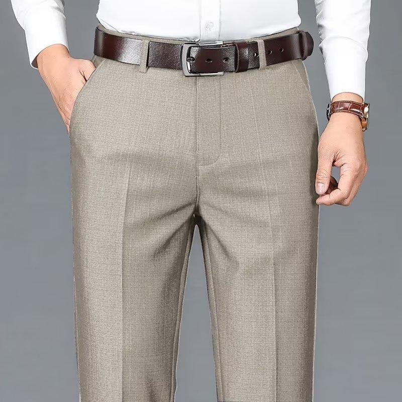 Quần Âu Công Sở Cho Nam, Kiểu Xếp Ly Quần Âu Thường Ngày Quần Nam Trang Trọng, Co Giãn Thẳng, Thích Hợp Cho Bố Trung Niên 4