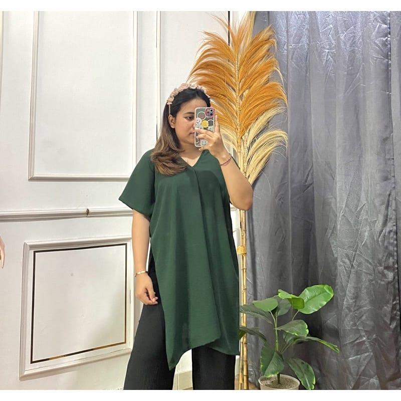 LONG TOP SQUARE CRINKEL AIRPLOW LONG TOP ATASAN WANITA 5