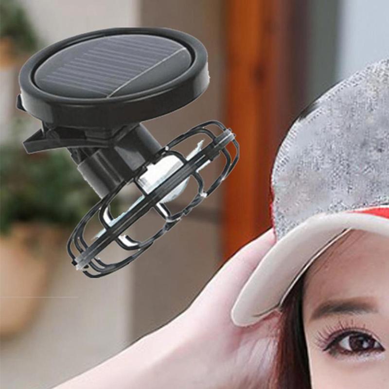 Quạt làm mát quạt năng lượng mặt trời, rảnh tay, quạt kẹp nhỏ trên mũ, quạt Cầm Tay thích hợp cho các hoạt động nướng thịt, du lịch, chơi gôn, câu cá và Cắm Trại Ngoài Trời 2