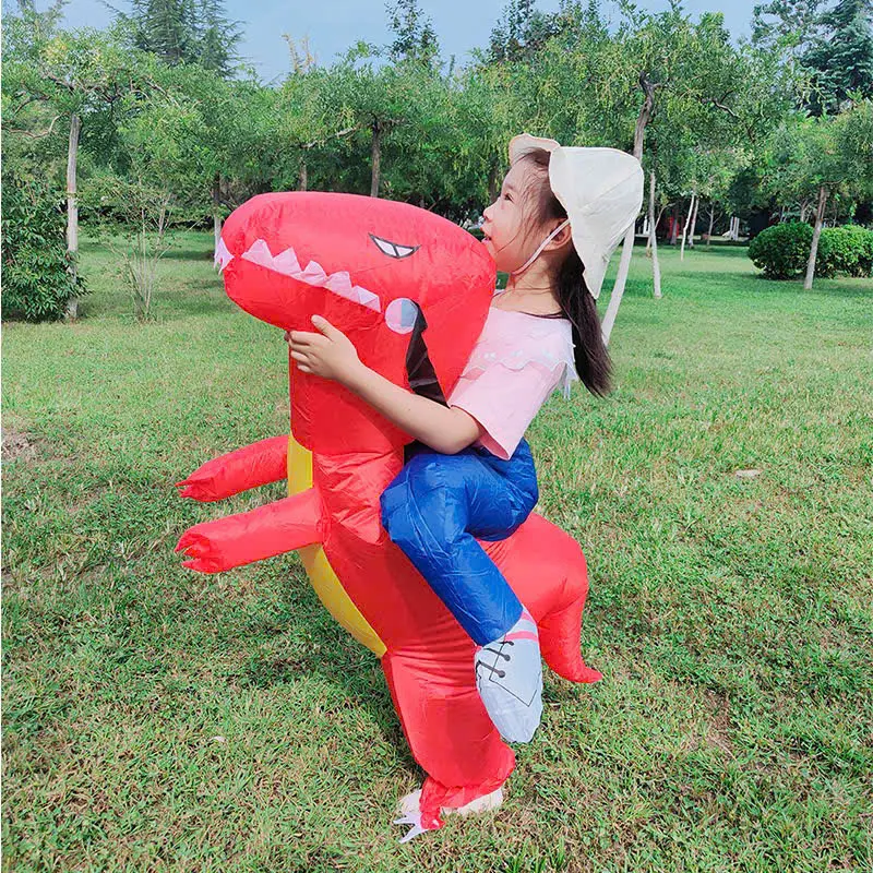 Khủng long bơm hơi cho bé vui nhộn Mascot trang phục động vật khủng long Halloween 4