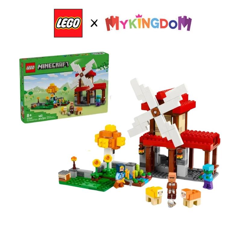 Đồ Chơi Lắp Ráp Nông Trại Cối Xay Gió LEGO MINECRAFT 21262 (462 chi tiết)