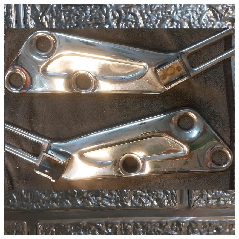  Cặp gác chân sau inox  wave nhỏ  Phụ Tùng 