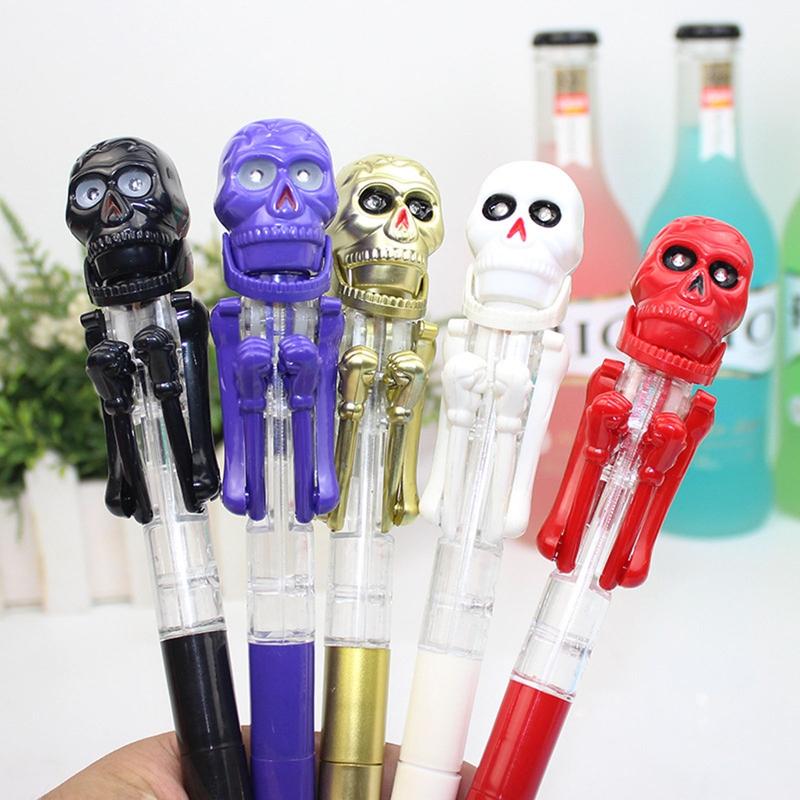 Bút Bi, Thiết Kế Mới Lạ Bút Đầu Lâu Halloween, Viết Vui Nhộn Có Thể Nạp Lại, Thích Hợp Cho Trẻ Em Và Học Sinh, Phần Thưởng, Đồ Dùng Halloween 7