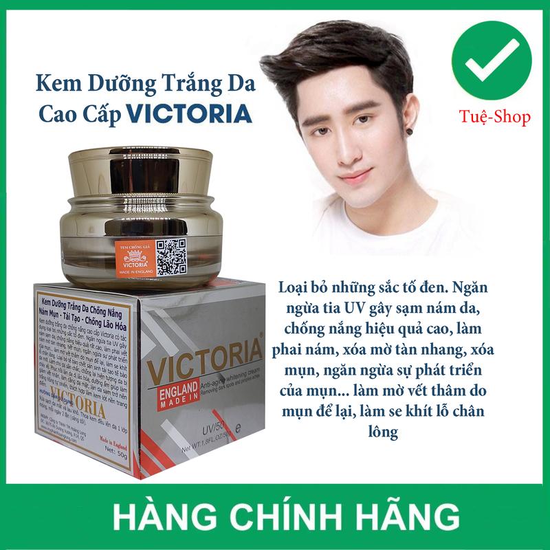 Chính Hãng Kem Dưỡng Trắng Da Cao Cấp VICTORIA Dành Cho Nam Giới 50g ( Mẫu Mới) 0