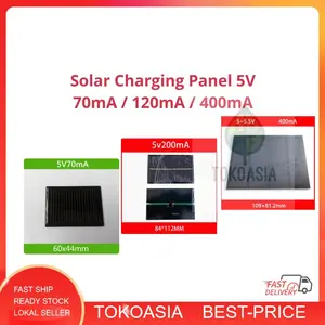 Solar Charging Panel 5V 70mA atau 120mA atau 400mA Toys