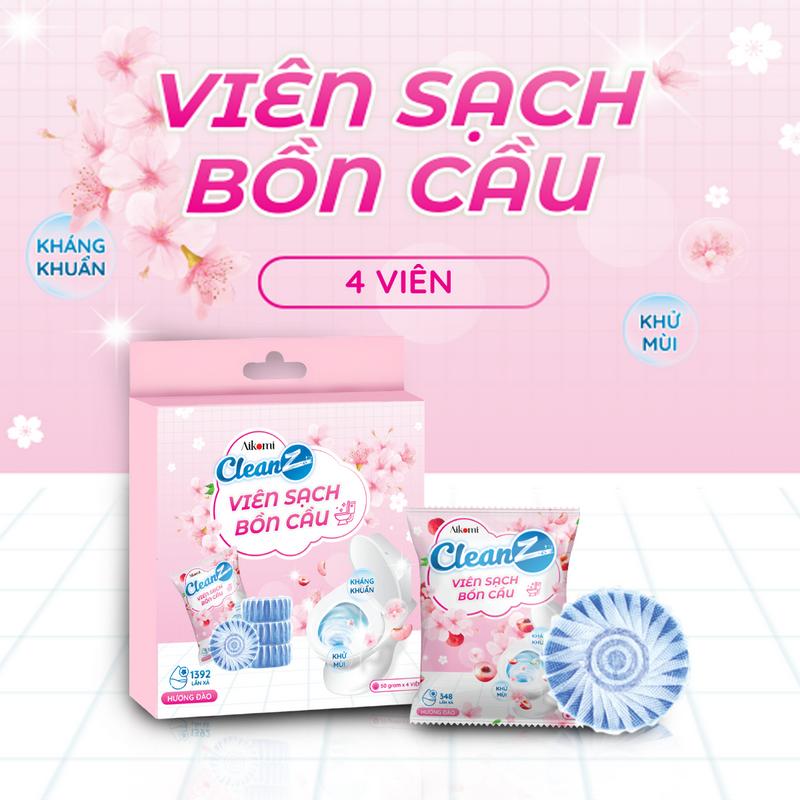 [ĐA KHO] Combo 4 viên sạch bồn cầu CleanZ Làm Sạch