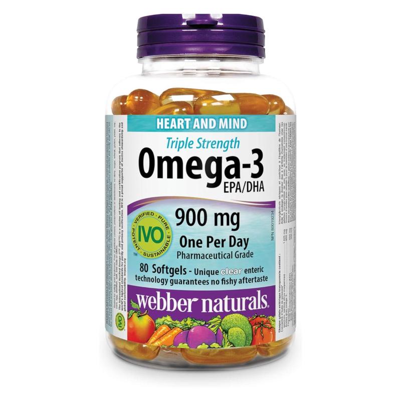 Viên Uống Omega 3 Triple Strength 900mg EPA/DHA Webber Naturals (80 &120 Viên), Dầu Cá Hàm Lượng Cao Dùng Cho Nam và Nữ 2
