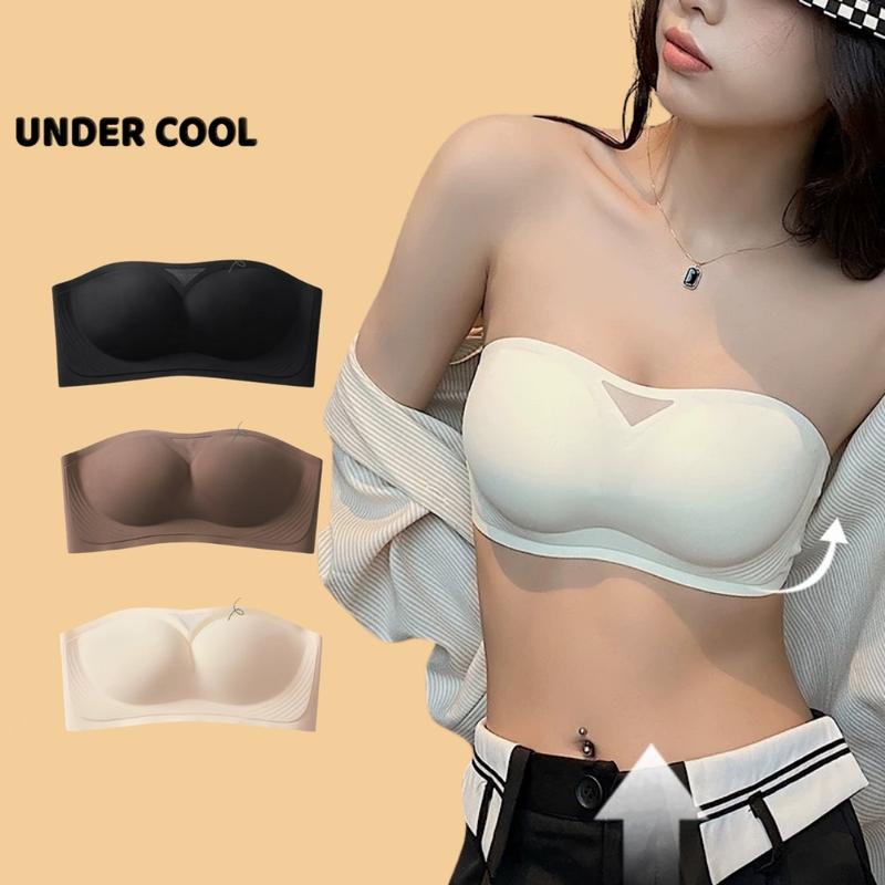 Áo ngực không dây UNDERCOOL chống tụt nâng ngực su đúc êm ái cố định chắc chắn bra quây cao cấp AL68