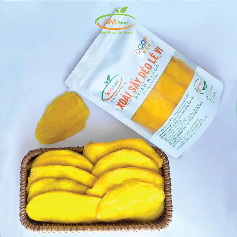 250g xoài sấy dẻo ít đường chua ngọt LêVi Food Ăn Vặt (XOÀI ÚC CAM LÂM)